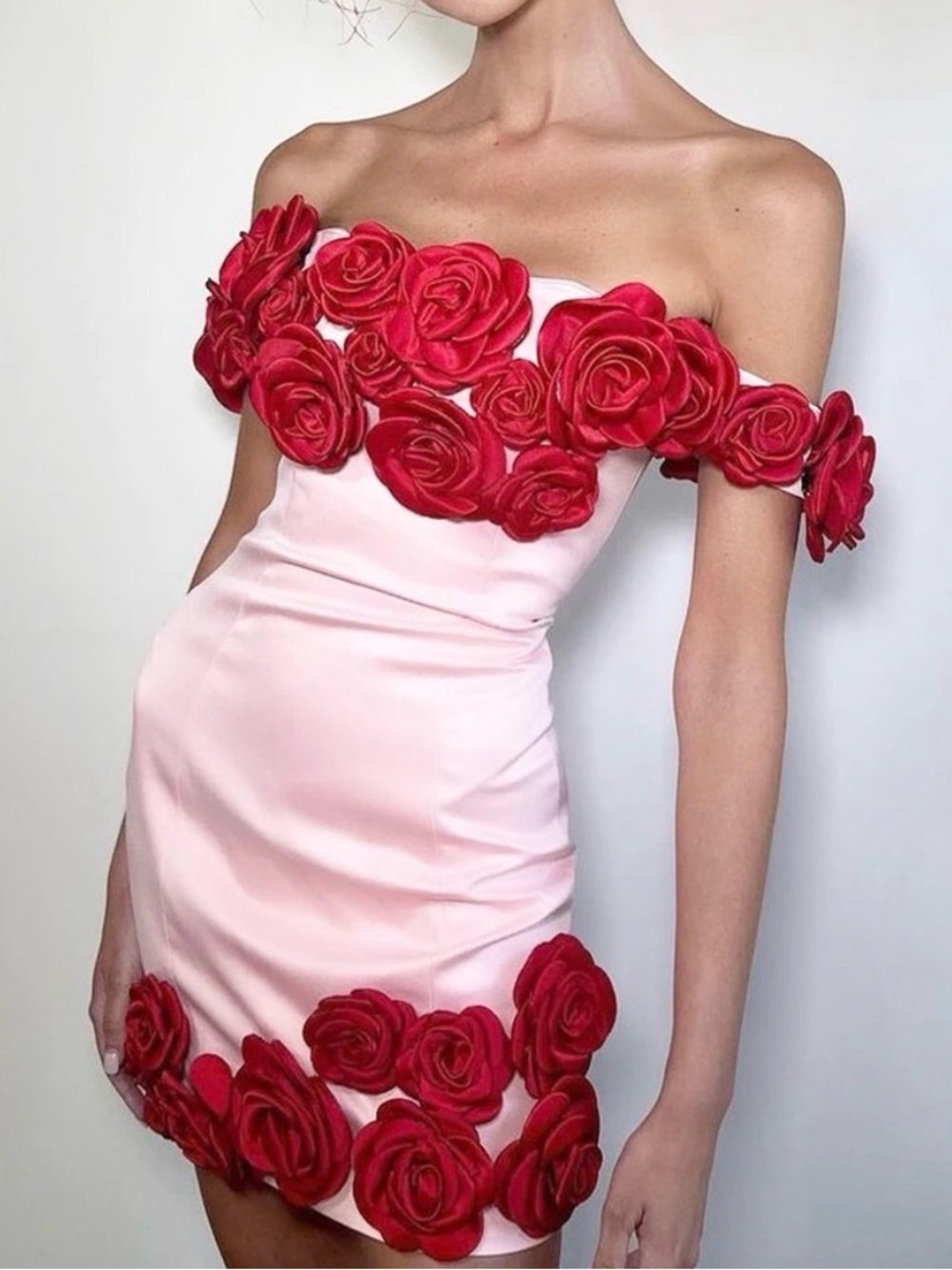 Atoir The Rosalie Roses Mini Dress Pink & Red — Size US 4 (Fits 2) SOLD OUT